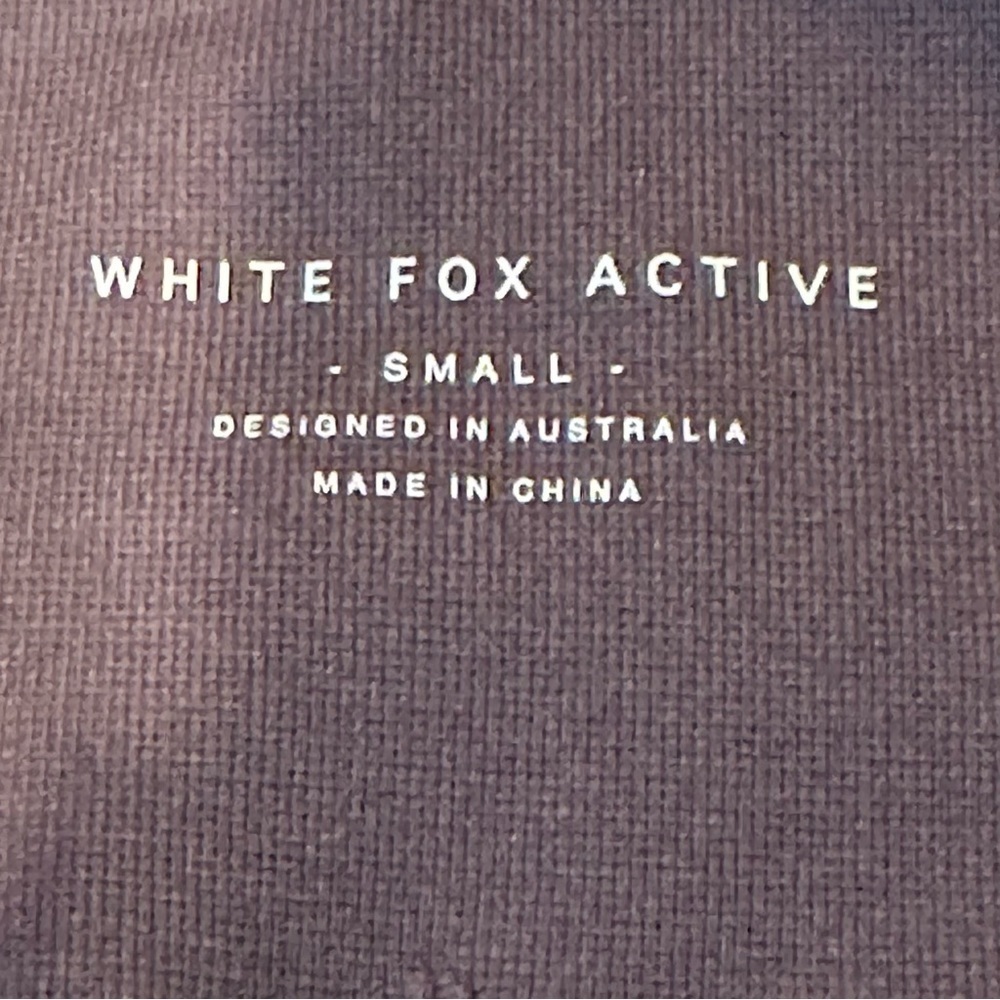 White Fox Active High Waist Seamless Plum Leggings Women’s Small 25” Inseam - Picture 8 of 8